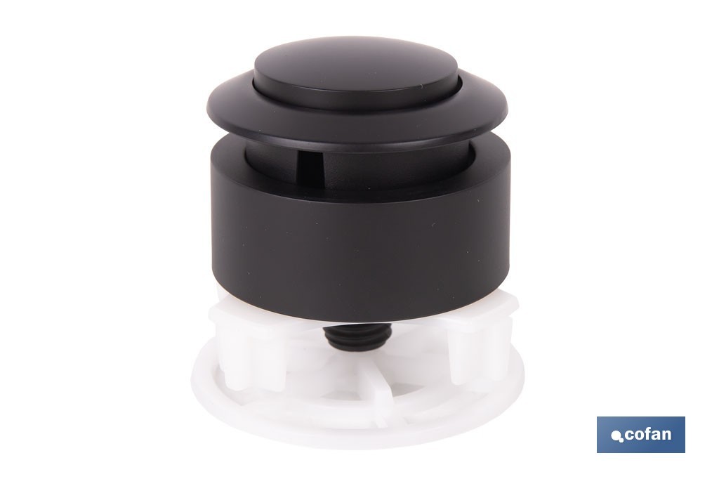 Schwarzem Interruptor-pushbutton Candaba 40 Mm
