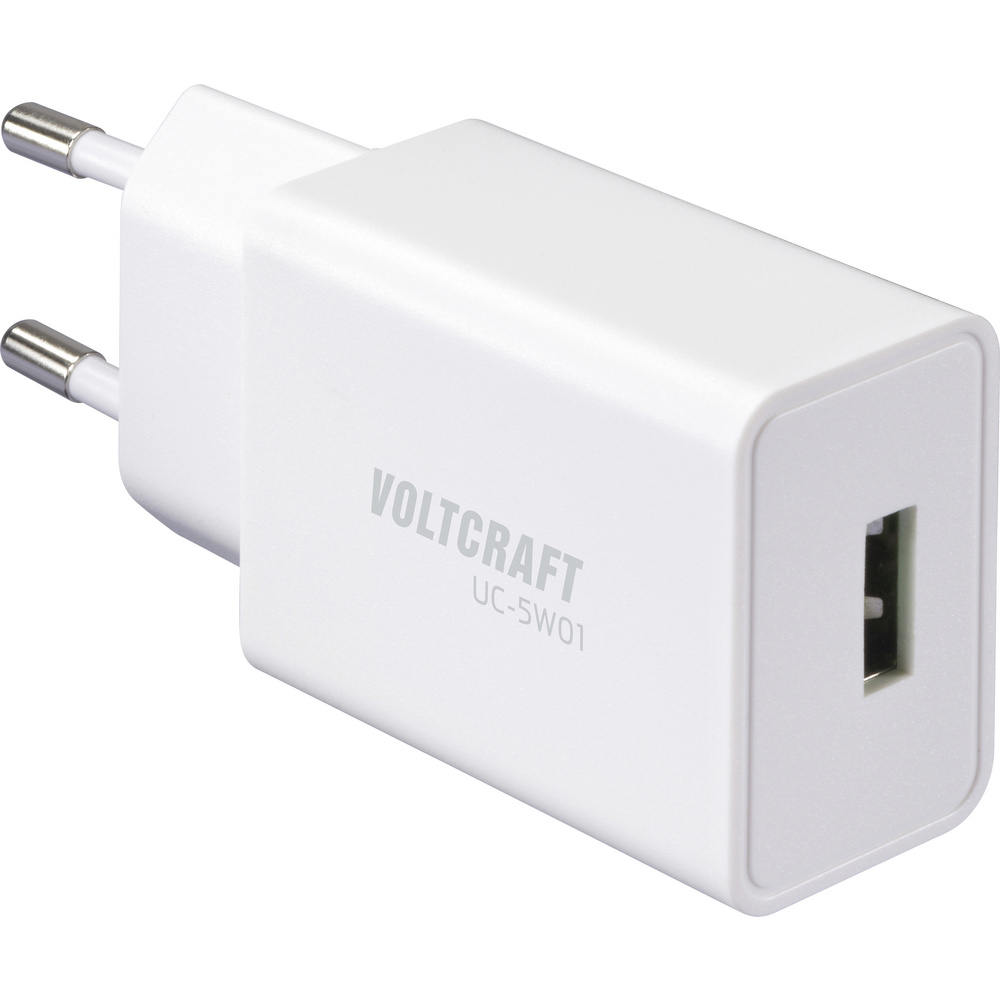 Voltcraft Uc-5w01 Usb Ladegerät 5 W 1x Usb-a Weiß Innenbereich