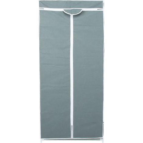 Faltbares Aufbewahrungsregal Aus Vliesstoff Für Den Kleiderschrank, Mit Reißverschluss, Silbergrau, Ankleidezimmer-organizer