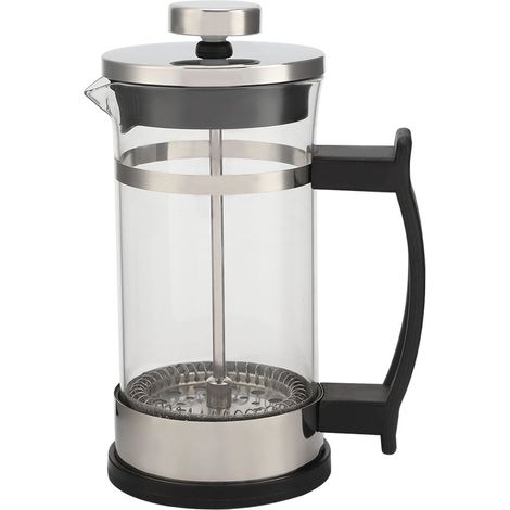 Kaffeebereiter Mit Stempel Aus Edelstahl Und Glas, 1 L, French Press, Teefilter, Kaffeekanne Für Zuhause