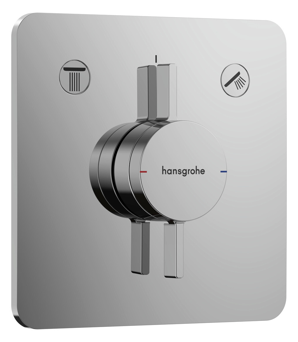 Hansgrohe Duoturn Q Mischer Unterputz, 29,5l/min, Für 2 Verbraucher, Brushed Black Chrome