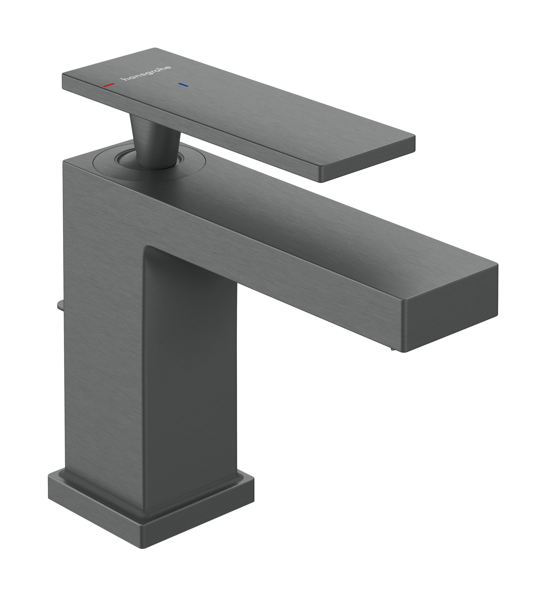 Hansgrohe Tecturis E Einhebel-waschtischmischer 80mm, 5l/min, Coolstart, Zugstangen-ablaufgarnitur, Brushed Black Chrome