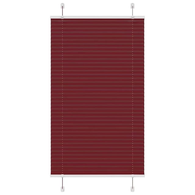 Plissee Bordeauxrot 80x100 Cm Stoffbreite 79,4 Cm Polyester Vidaxl
