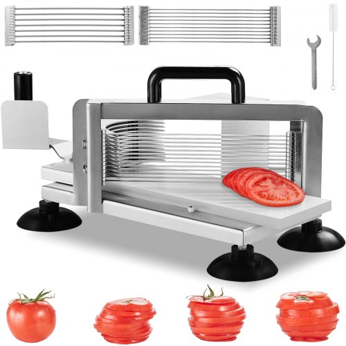 Kommerzieller Tomatenschneider, 1/4"+3/8"+3/16" Tomatenschneider, Hochleistungs-tomatenschneider Aus Edelstahl, Manueller Gemüseschneider, Zum Schneiden Von Tomaten, Gurken, Bananen Usw.