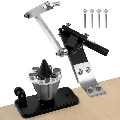 Rasenmäher-klingenschärfer & -ausgleicher, 15°-45° Messerschärfer Für Rasenmäher Mit 4 Adapterstiften, Kugellagern & 25 Mm Vergrößertem Griff, Zur Verwendung Mit Winkelschleifern