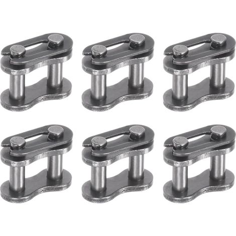 6-teiliges Kettenschloss-set Aus Hochbelastbarem Legiertem Stahl 428 Für Fahrräder, Minibikes, Mountainbikes, Karts, Pitbikes, Atvs Und Roller