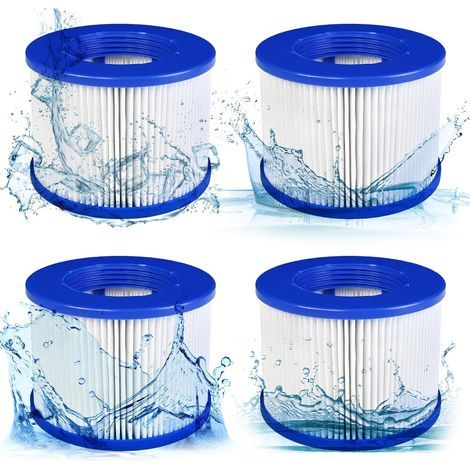 Schraubfilter Für Whirlpools, Schraubfilterkartusche Für Aufblasbare Whirlpools, 75 X 100 Mm Gewinde, Filterkartusche Für Whirlpools, Kompatibel Mit Cosy Spa, Lumix Spa Filter (spa-4pcs)