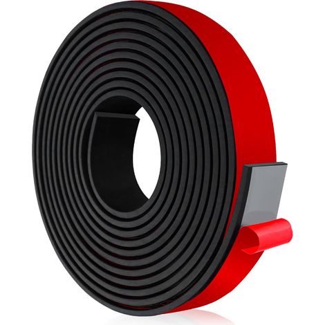 Neopren-gummidichtungsstreifen 3 M × 25 Mm × 1,5 Mm, Flache Gummidichtung, Rutschfeste Neoprenplatte Für Diy-abdichtung, Stoßschutz (selbstklebend)