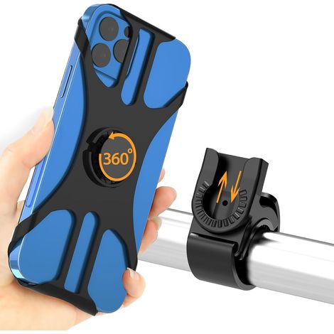 Handyhalterung, Universelle Fahrradhalterung Mit Aktiver Vibrationsdämpfung, 360° Drehbar Für Mtb, Motorrad Und Fahrrad, Kompatibel Mit Iphone 17/16/15/14/13/12/11/pro Max, Smartphones Von 4,5"-7,0" (