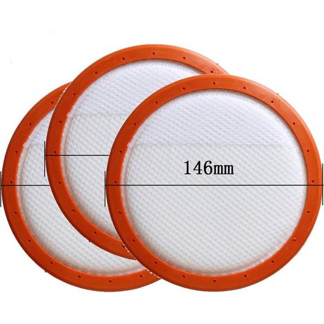 Runde, Waschbare Hepa-filterelemente Aus Baumwolle Für Midea Staubsauger C3-l148b, C3-l143b, Vc14a1-vc, 146 Mm