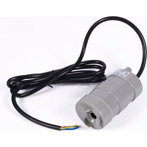 12v Dc 5m 1000l/h Vertikale Tauchpumpe Mit 1,5m Blankem Schwarzem Kabel