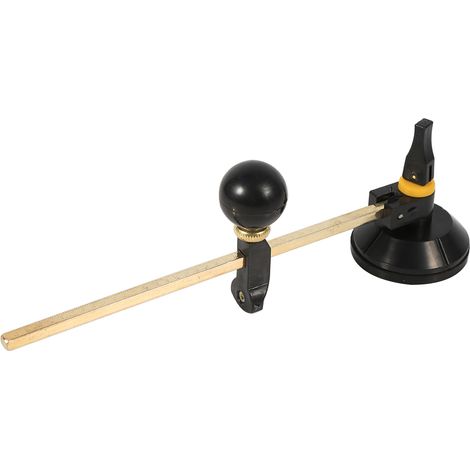 Set Mit 1 Verstellbarem, Kreisförmigem Glasschneider, Zirkeltyp, Maximaler Durchmesser 40 Cm, Für Präzise Glasschnitte