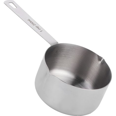 Küchenmesslöffel Aus Edelstahl 304, 250 Ml (1 Tasse) Mit Skala