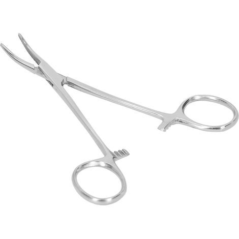 Gebogene Hämostyptikationszange 12,5 Cm, Edelstahl, Haarentfernungspinzette, Zubehör Für Nutztiere
