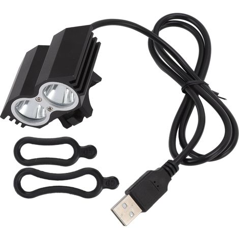 Leistungsstarker Led-fahrradscheinwerfer Mit 2000 Lumen, Usb-wiederaufladbar, Ideal Für Mountainbikes Und Radtouren Im Freien Bei Nacht