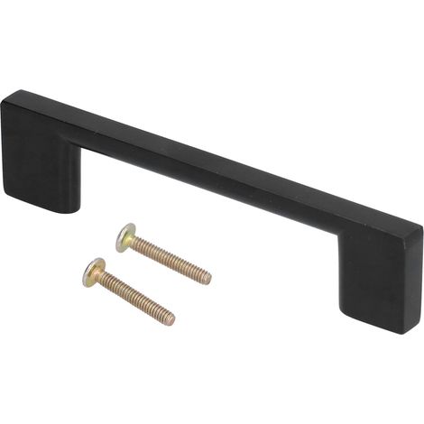 Türgriff Aus Schwarzer Zinklegierung Für Möbel, Kleiderschränke, Ankleidezimmer Und Wohnräume, 126 Mm
