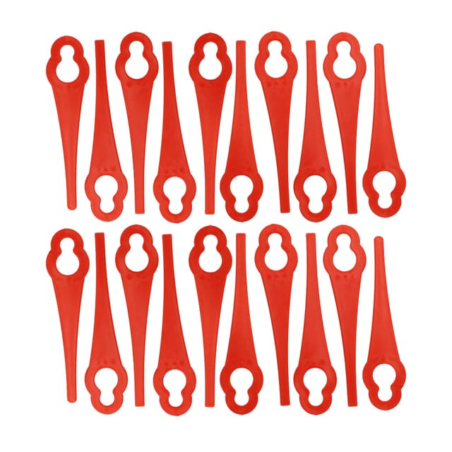 20x Ersatz-messer Kompatibel Mit Ozito Pxcltk-018, Lgt-118, Lgt-018, Gtr-250 Rasentrimmer - Ersatzklinge Rot, Nylon / Kunststoff - Vhbw