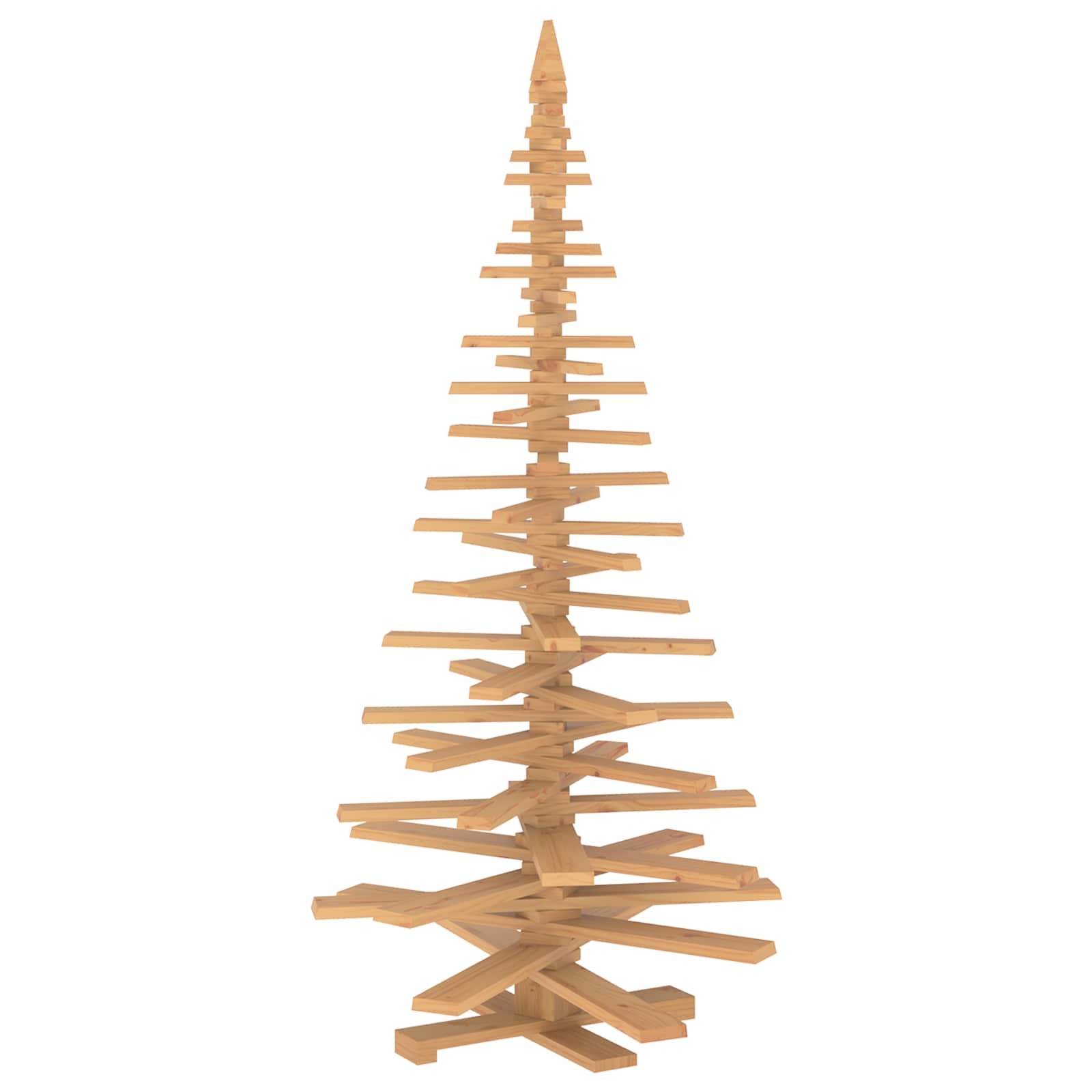 Holz Weihnachtsbaum Kotka 210 Cm Massives Kiefernholz Vidaxl