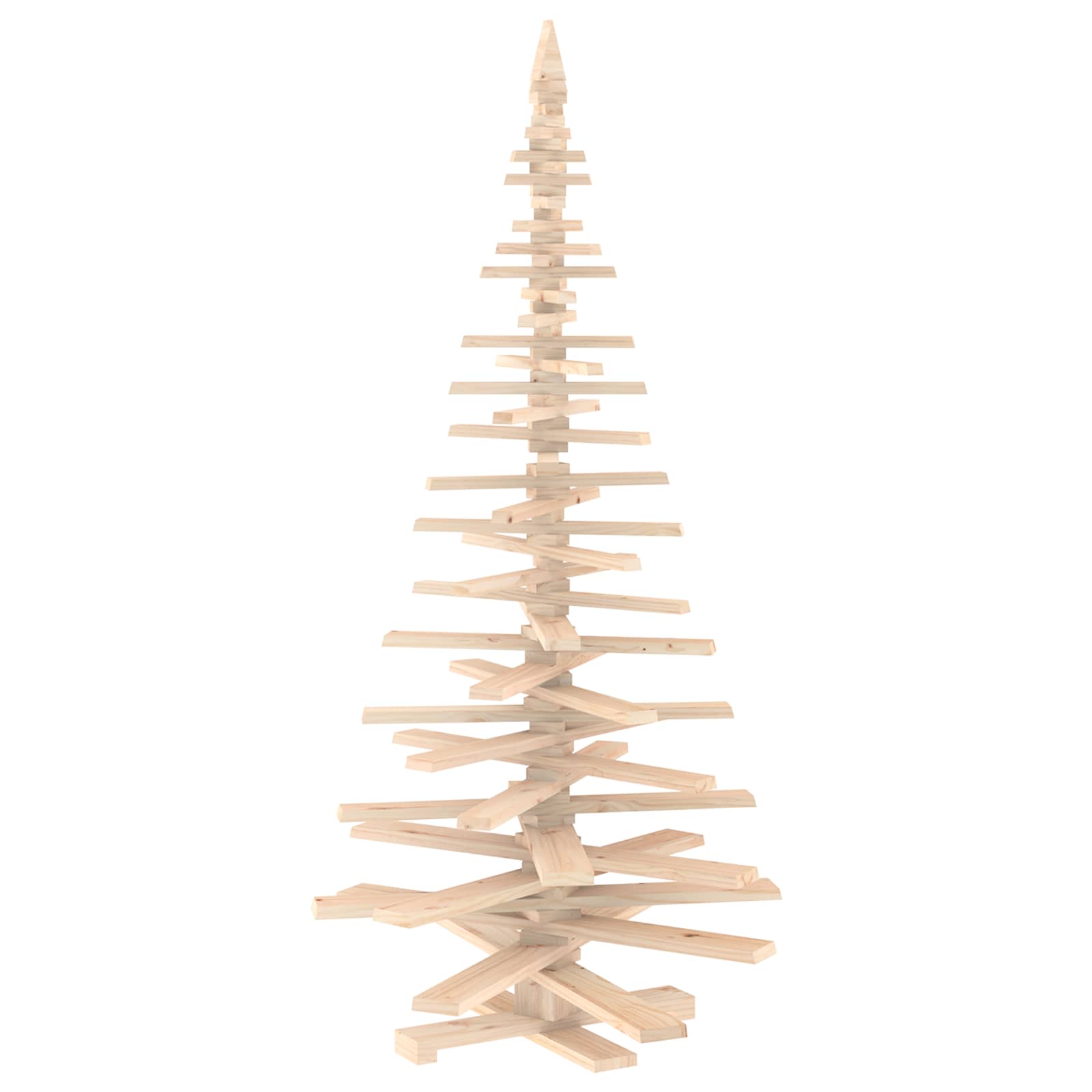Holz Weihnachtsbaum Kotka 210 Cm Massives Kiefernholz Natürlich Vidaxl