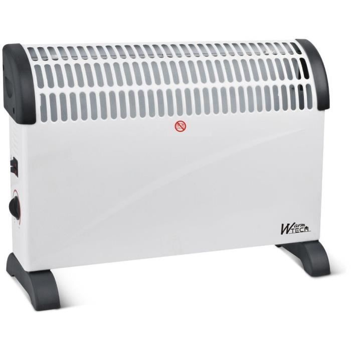 Mobiler Konvektor - 2000 W - Warmtech - Wttcpm2001 - Horizontal - Weiß