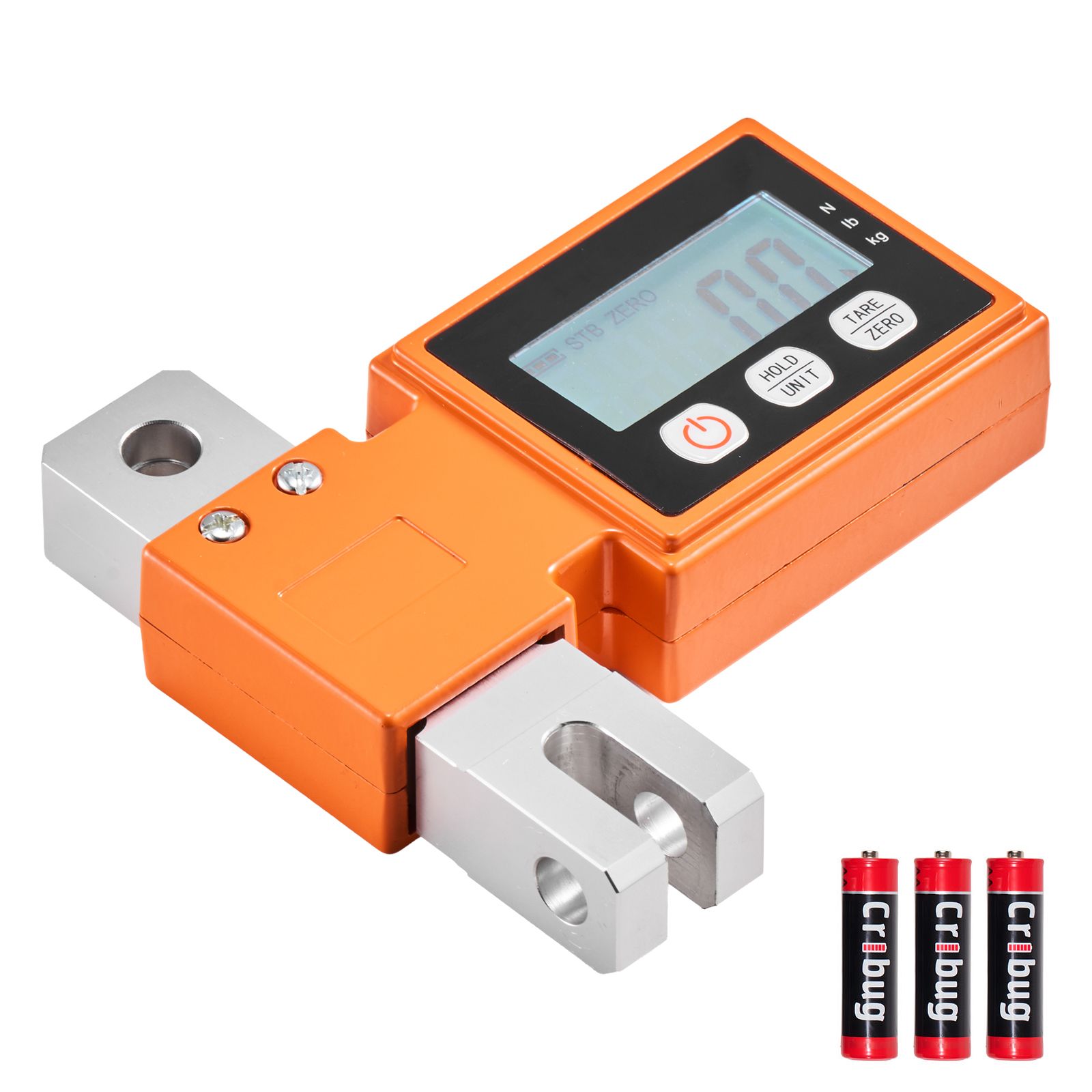 Digitale Waage Bis 500 Kg, Industriehaken, Lcd-bildschirm, Aluminium, Genauigkeit 100 G, 3 Einheiten, Automatische Abschaltung.