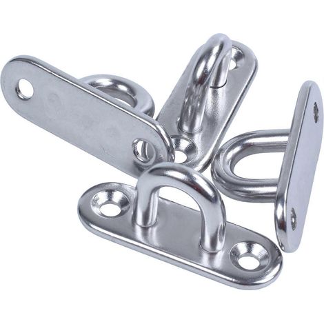 Set Mit 4 Länglichen Ringclips Aus Edelstahl 304, 5 Mm