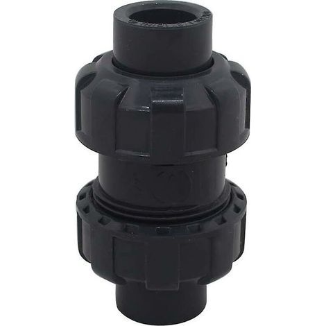 32-mm-kugelrückschlagventil – Korrosionsbeständiges Pvc – Verhindert Wasserrückfluss – Für Schwimmbadsysteme