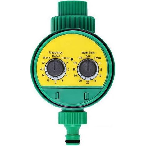 Choyclit – Automatischer Bewässerungstimer – 1/2- Und 3/4-zoll-anschluss – Programmierbar Bis Zu 120 Minuten – Wasserdichter Abs-kunststoff