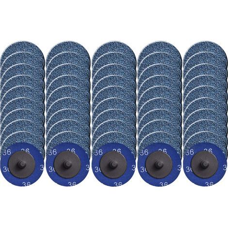 Packung Mit 50 50-mm-p36-zirkonium-schleifscheiben Für Schleifmaschinen Und Bohrmaschinen, Zum Schleifen Von Metall Und Edelstahl