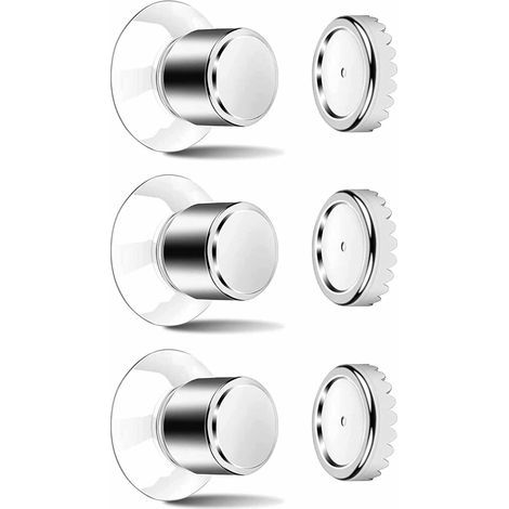 Ein Set Aus 3 Magnetischen Seifenschalen – Starke Saugnäpfe, Kein Bohren Erforderlich, Magnete Aus Edelstahl.