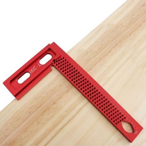 Präzisions-holzbearbeitungswerkzeug - Messlineal Aus Aluminiumlegierung - Lochpositionierlehre - T-förmige Metrische Markierung - Holzbearbeitungswerkzeug Für Schreiner (110200mm)