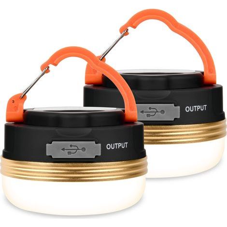 Wiederaufladbare Usb-led-campinglampen, Zeltlampe Mit Magnetfuß, Tragbare Sos-leuchte Für Outdoor-zelte, 4 Modi Mit Haken, Ip43 Wasserdicht Für Wandern, Angeln, Notfälle (2 Stück)