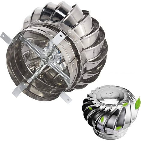 Rauchabzugshaube – Ø 160 Mm – Edelstahl 304 – Dachlüftung Mit Automatischem Ventilator