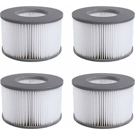 4er-pack Mscomft-ersatzfilter Für Mspa-spa-filter – Filterkartuschen Für Whirlpools Und Aufblasbare Pools – Modell 2020