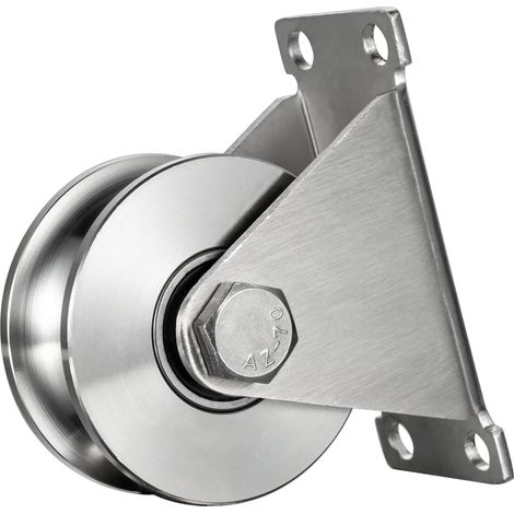 Flaschenzug Mit 2 Kugellagern – Edelstahl – 68-mm-rolle – Für 16-mm-seile – Maximale Belastung: 800 Kg – 1 Stück