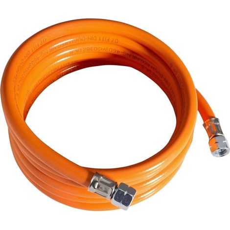 80 Cm Langer Mitteldruckschlauch Für Propan-/butangasflaschen, 1/4"-gewinde, Nur Zur Verwendung Mit Einem Passenden Gasdruckregler