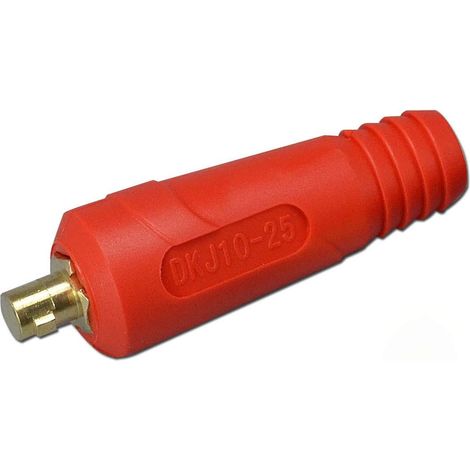 Wig-schweißbrennerkabel Mit Stecker Und Buchse Für Dkj10-25 & Dkz10-25 200a Schweißanschluss, Dinse-schnellverbinder In Rot, 2-teiliges Stecker- Und Buchsenset