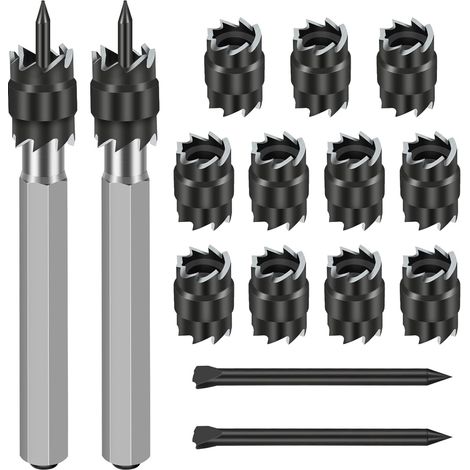 Punktschweißbohrer-set, 15-teilig, 3/8" Hss-punktschweißbohrer, Sechskant-blechbohrer Zum Schneiden Von Löchern In Elektrischem Blech, Punktschweißen