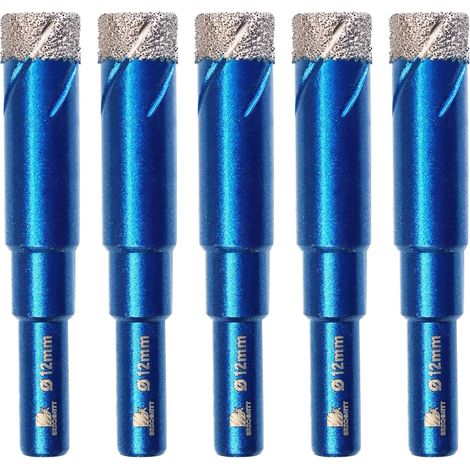 12-mm-diamant-fliesenbohrer – Brschnitt Keramikbohrer Für Porzellan, Keramik, Granit, Fliesen (5 Stück)