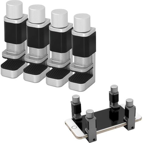 Smartphone-bildschirmklemme, Verstellbare Clip-bildschirmhalterung, Reparaturwerkzeug, Verstellbare Metallclip-halterungen, Lcd-bildschirm-installationsklemme, 4 Stück, Kiuiom
