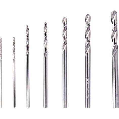 628 Set Mit 7 Bohrern – 7 Zubehörteile Für Multifunktions-rotationswerkzeuge Zum Bohren In Holz, Nichteisenmetallen, Kunststoff Und Plexiglas Von 0,8 Bis 3,2 Mm