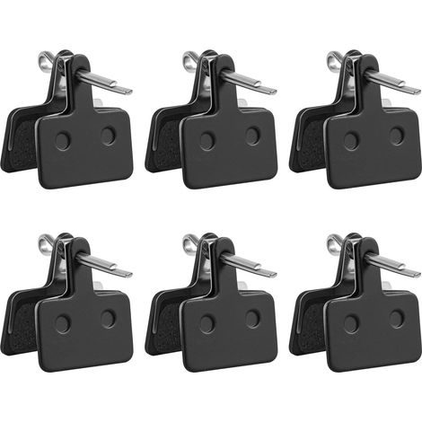 6 Paar Fahrradbremsbeläge, Halbmetallische Mountainbike-bremsbeläge, Hochleistungs-fahrradbremsbeläge Für B01s, B03s, B05s, Mt200, Mt400, Mt500, T675, M575, M525, M495, M486, M485