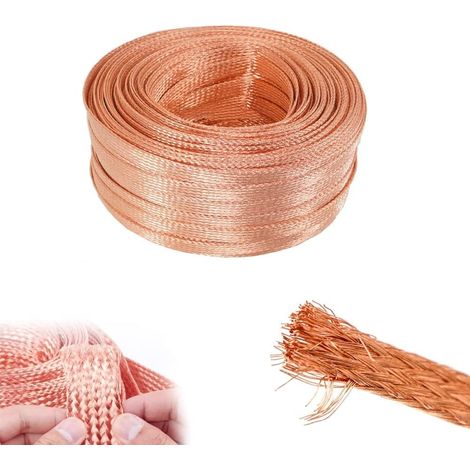 10 M Reines Kupfergeflecht, 4 Mm Breit, Flexibel, Entlötlitze, Lötlitze, Kupferlitze, Reparaturwerkzeug