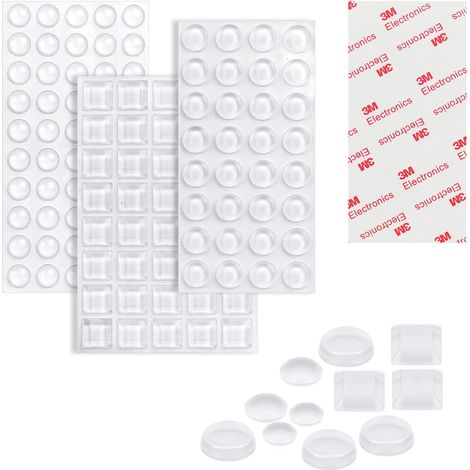 Türstopper Aus Gummi, 172 Stück Transparente Klebefüße, Rutschfeste Und Geräuschdämpfende Pads, Zur Geräusch- Und Schalldämpfung Von Türen Und Schränken