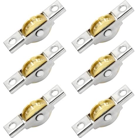 U-förmige Rollen Mit Kugellagern – Stahl Für Vertikale Seile, Edelstahl, Abnehmbare, Geräuscharme Rolle, 22-mm-kugellager (304), Geeignet Für Hebekrane, Rolltore, Für Zuhause, Fitnessstudio Und Den Au