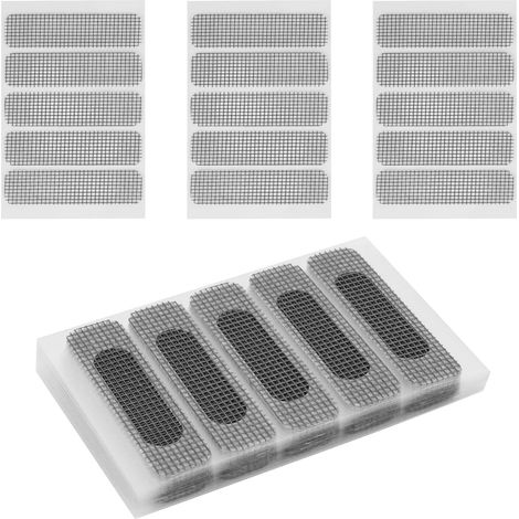 Packung Mit 120 Selbstklebenden Fiberglas-moskitonetzen – Reparatur – Insektenschutz – Türreparaturflicken – Für Fenster Und Türen – Moskitonetzlöcher
