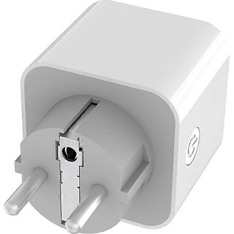 Tuya Wifi Eu 16a Steckdose Ohne Verbrauchsüberwachung, Fernsteuerbar Über Die Smart Life Anwendung (kompatibel Mit Google Alexa).