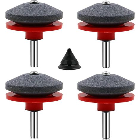 Bdd 4 X Universal-rasenmähermesserschärfer, Rasenmäherzubehör Und 1 X Messerauswuchtset, 50 X 55 Mm