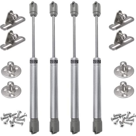 4 Stück 100-n-gasfedern – Original Hydraulische Möbelfeder-gasdruckdämpfer, Pneumatischer Arm Zum Anheben Von Küchenschranktüren, 26,8 Cm, Abs Und Zinklegierung