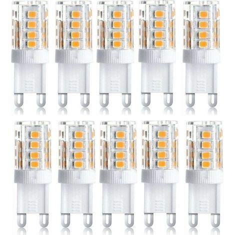 10er-pack Led-strahler, Dekorative Led-leuchten, G9-led-lampen, 5 W Warmweiß, Energiesparende Led-lampen, Ersatz Für Halogenlampen, 230 V Wechselstrom, Nicht Dimmbar